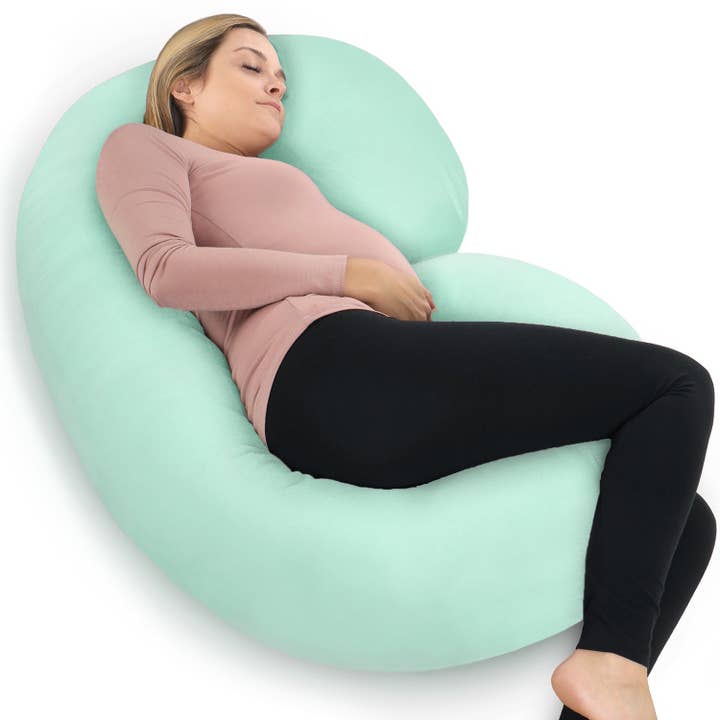 Pharmedoc C-Shape Maternity Pillow - Mint for wholesale by PharMeDoc®