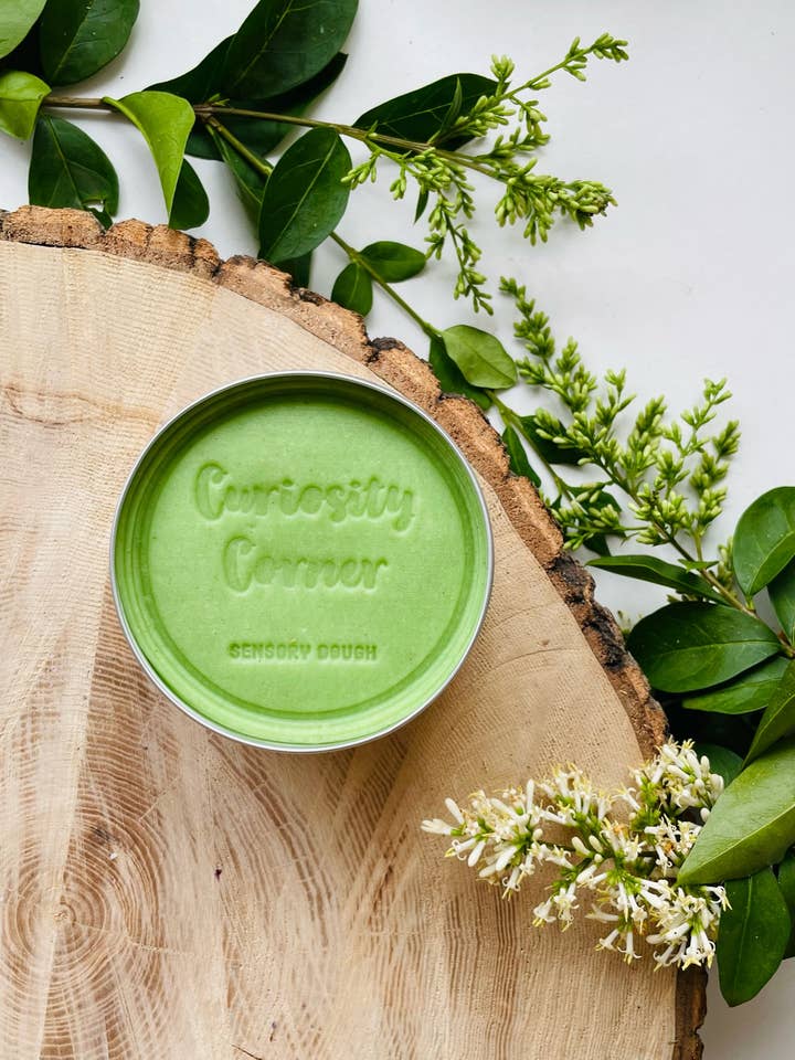 Fresh Meadow Green Sensory Dough for wholesale by Curiosity Corner