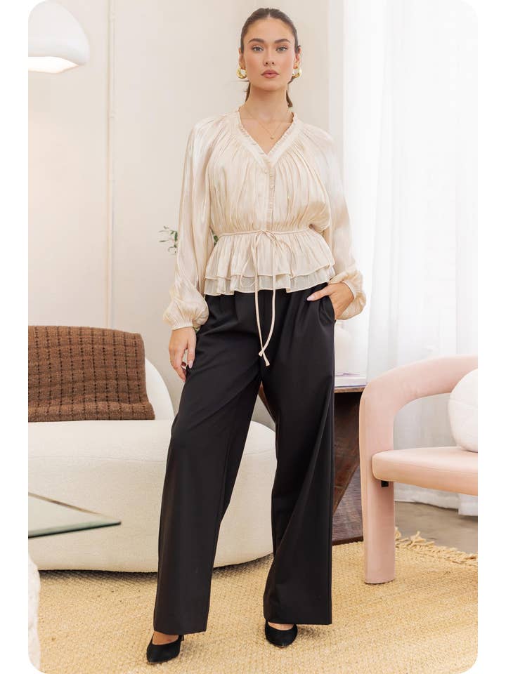 Strut & Bolt – wholesale Byxor - Dam – Kostymbyxor med vida ben39