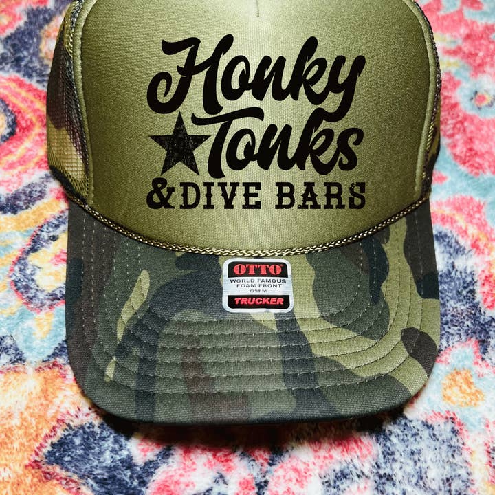 H+P Wholesale - Wholesale Trucker Hat - Women's - Honky Tonks and Dive Bars- trucker hat1
