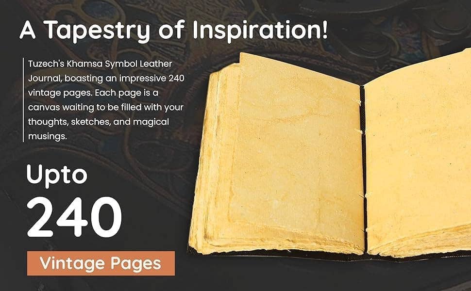 Tuzech Leather – wholesale Journal och dagbok – TUZECH läderklätt anteckningsbok med grimoirestil och ojämna kanter för män och kvinnor123