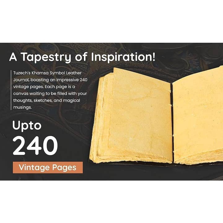 Tuzech Leather – wholesale Journal och dagbok – TUZECH läderklätt anteckningsbok med grimoirestil och ojämna kanter för män och kvinnor123