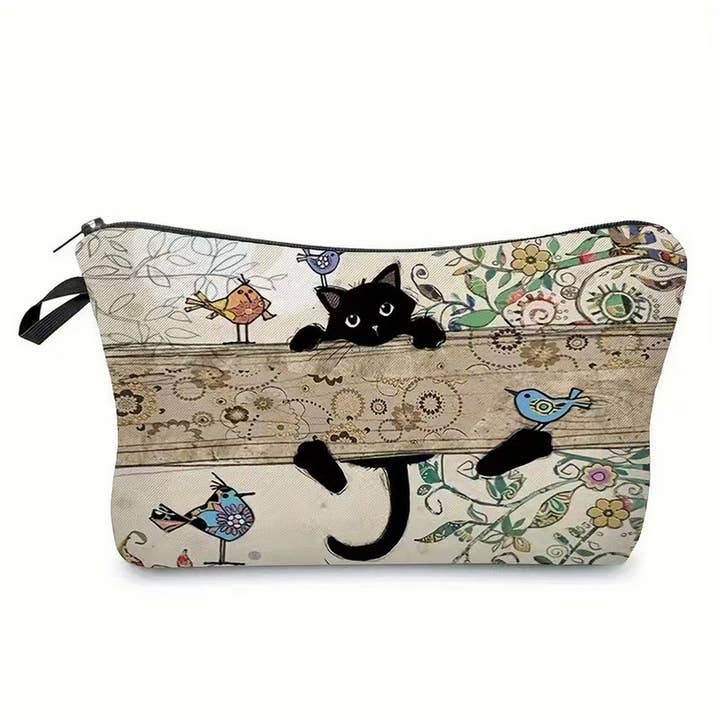 ACCITY - Wholesale Makeup/Cosmetic Bag - RETRO CAT CREATIVE COSMETIC BAG_CWAB2267