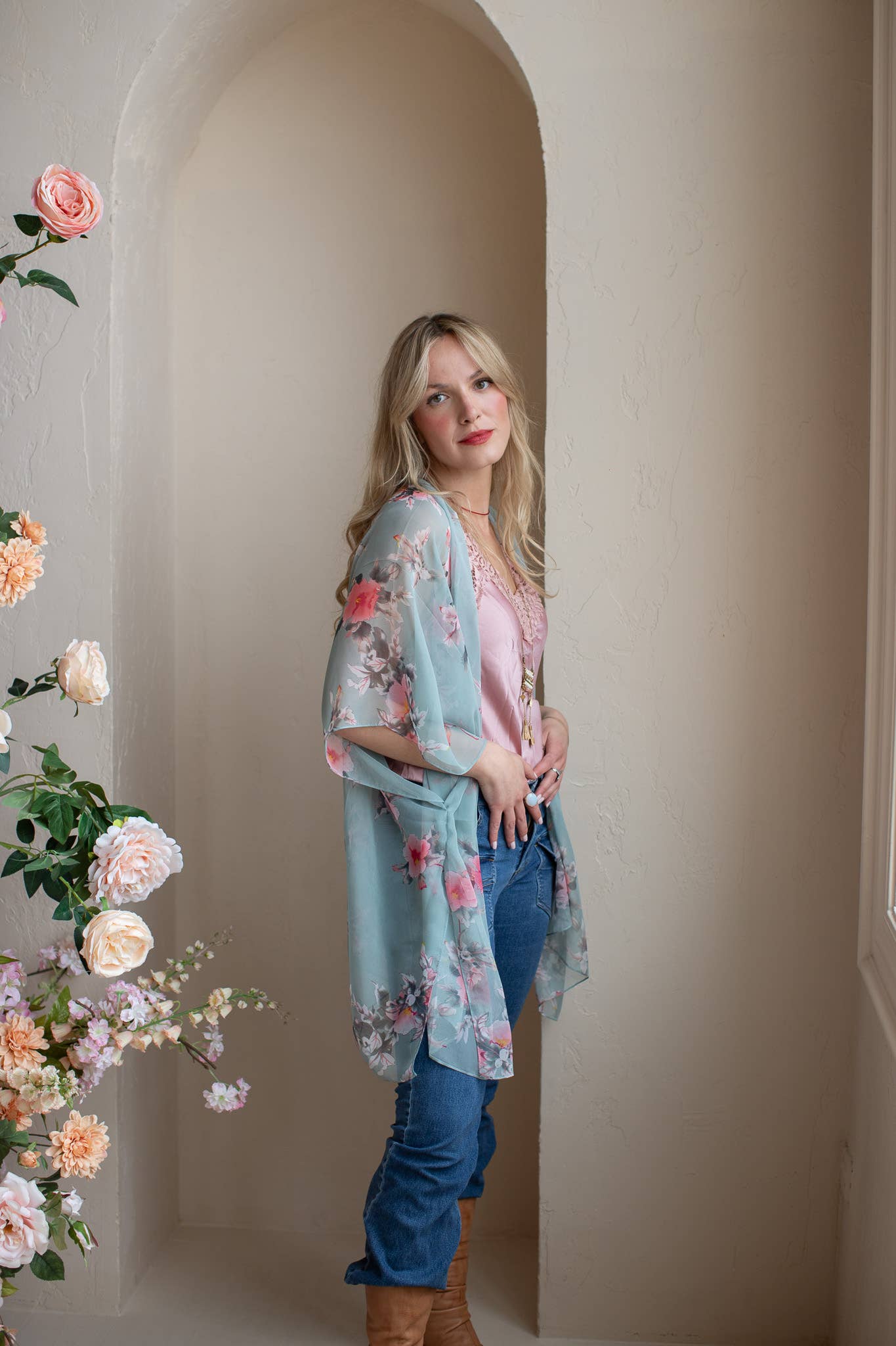 Ellemairco - Vente Kimono – femme - Kimonos légers en chiffon faits main (assortis)5