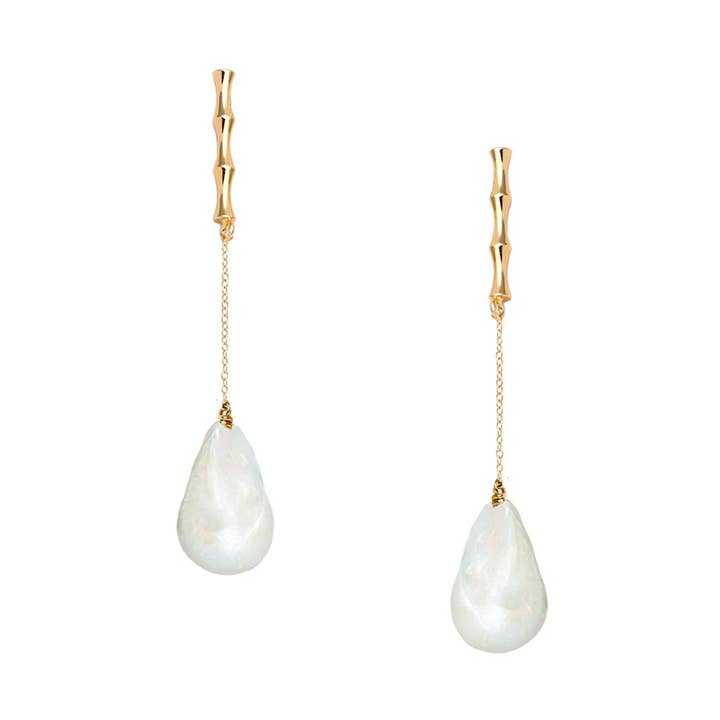 Bamboo Drop Earrings for wholesale by Adriana Pappas Designs