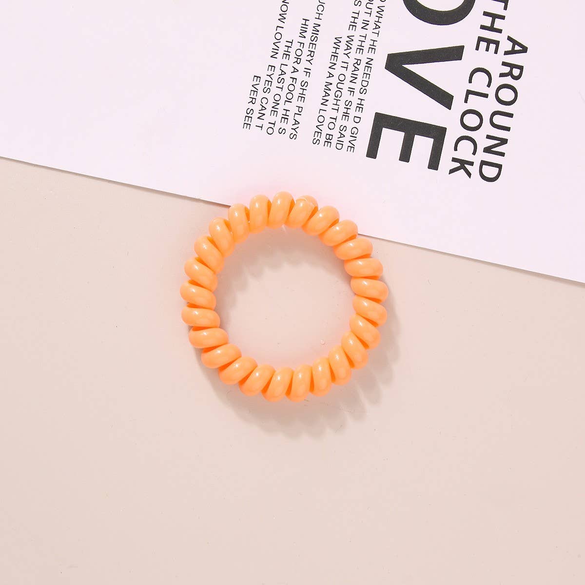 NINEXIS - Wholesale Hair Tie - CWAHA1108_Simple Phone Line Hair Tie  25