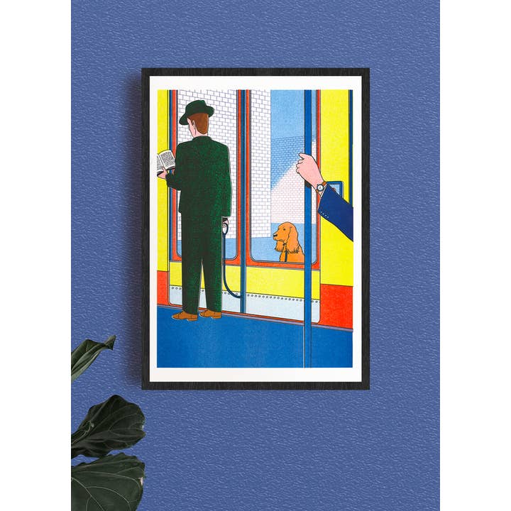 KIBLIND Atelier - Wholesale Poster - A3 poster - Simon Bailly - The subway