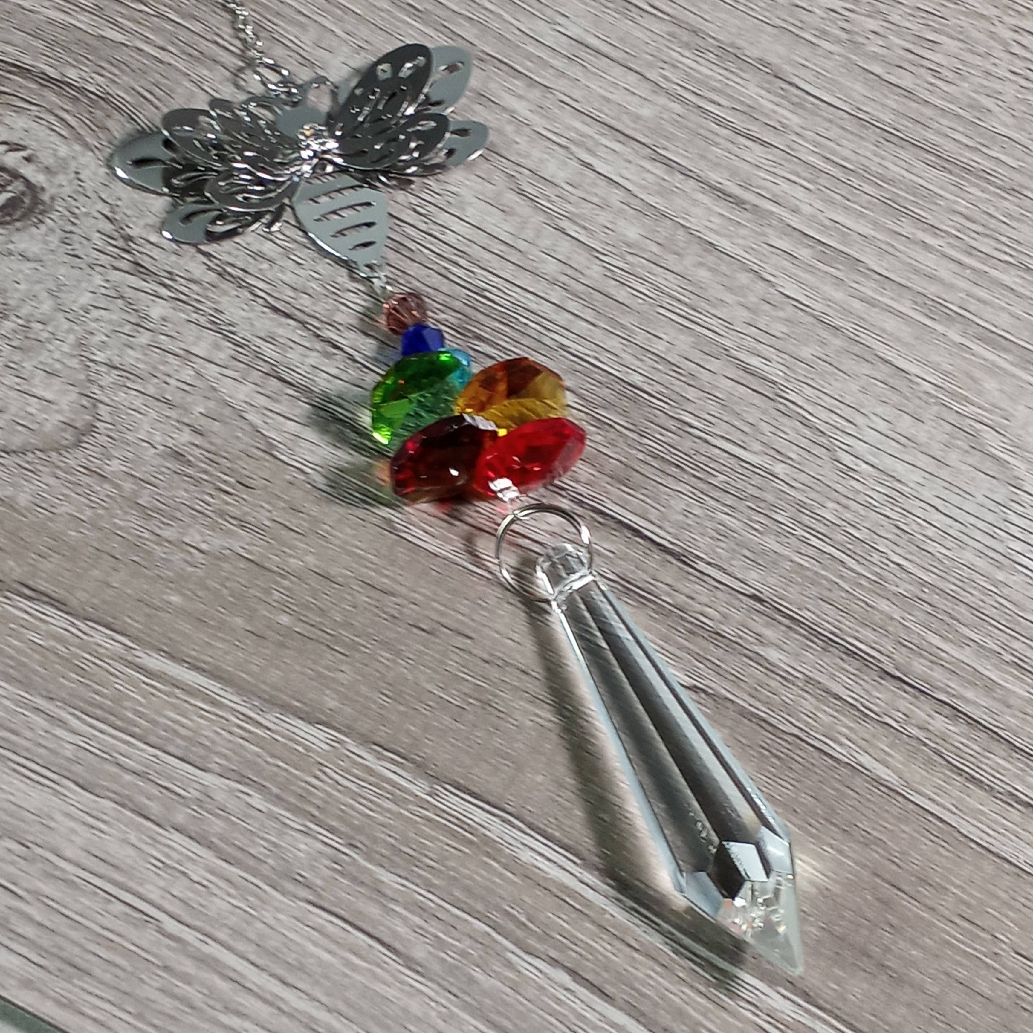 Keystone Crystals - Vente Attrape-soleil - Prismes suspendus à facettes et perles arc-en-ciel Suncatchers22