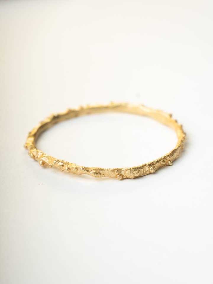 Mahi Textured Bangle for wholesale by Boho Gal Jewelry