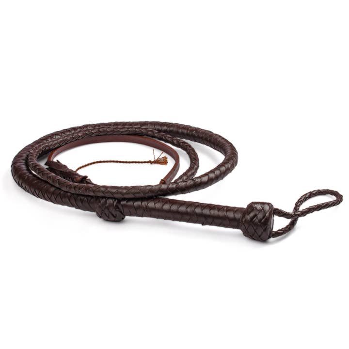 Hadzam - Wholesale Horseback Riding Gear - HADZAM Brown Indiana Jones Leather Bull Whip Cracking Sound1