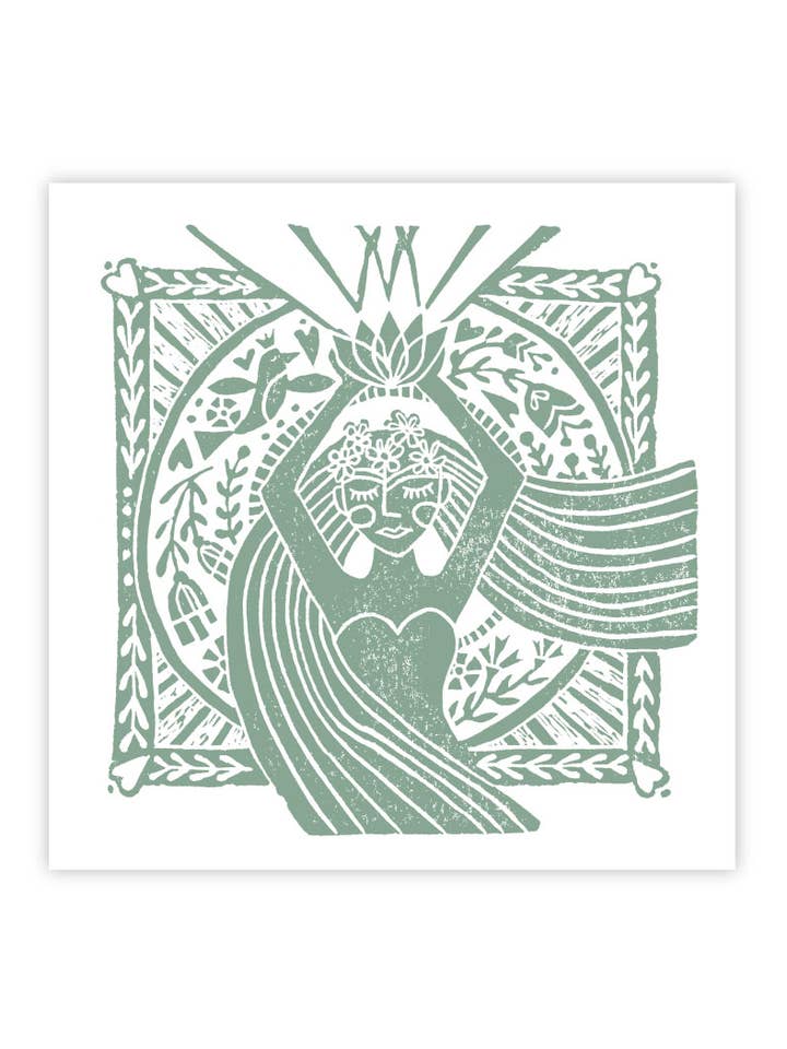 Garden Goddess Postcard for wholesale by Tori Tornado