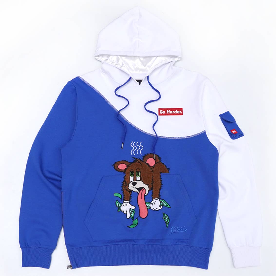 M3510 Makobi Got Get Harder Hoodie - Royal for wholesale on Faire0