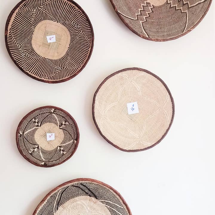 African Craft Collection - Wholesale Wall Accent - Tonga Wall Hanging Baskets | African Woven Basket3