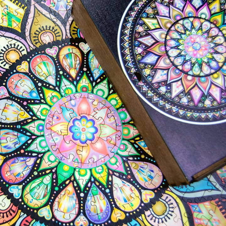 Mandala Wooden Jigsaws for Adults "BALTIC" | Wood Puzzles for wholesale by WAWW Artisanal Wooden Puzzles
