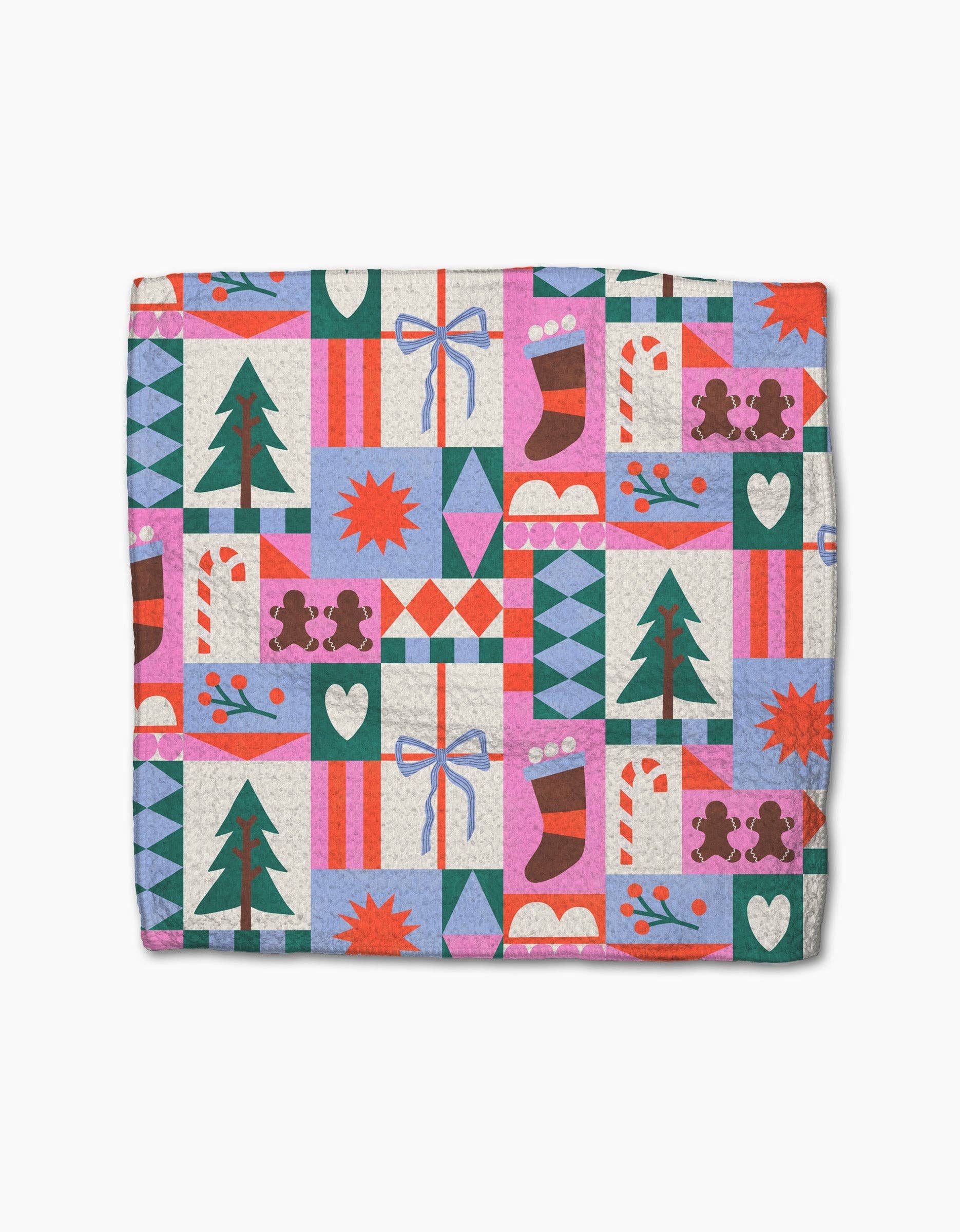 Geometry - Wholesale Dishcloth - Festive Cheer Dishcloth Set3