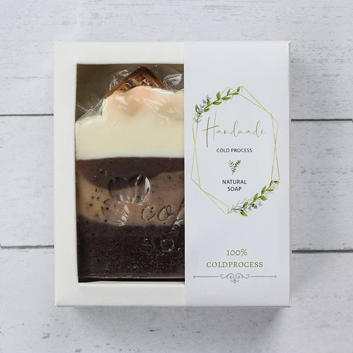 SOM FOTO Cute Sne Top Kaffe Chokolade Håndlavet Sæbe for engroshandel på Faire