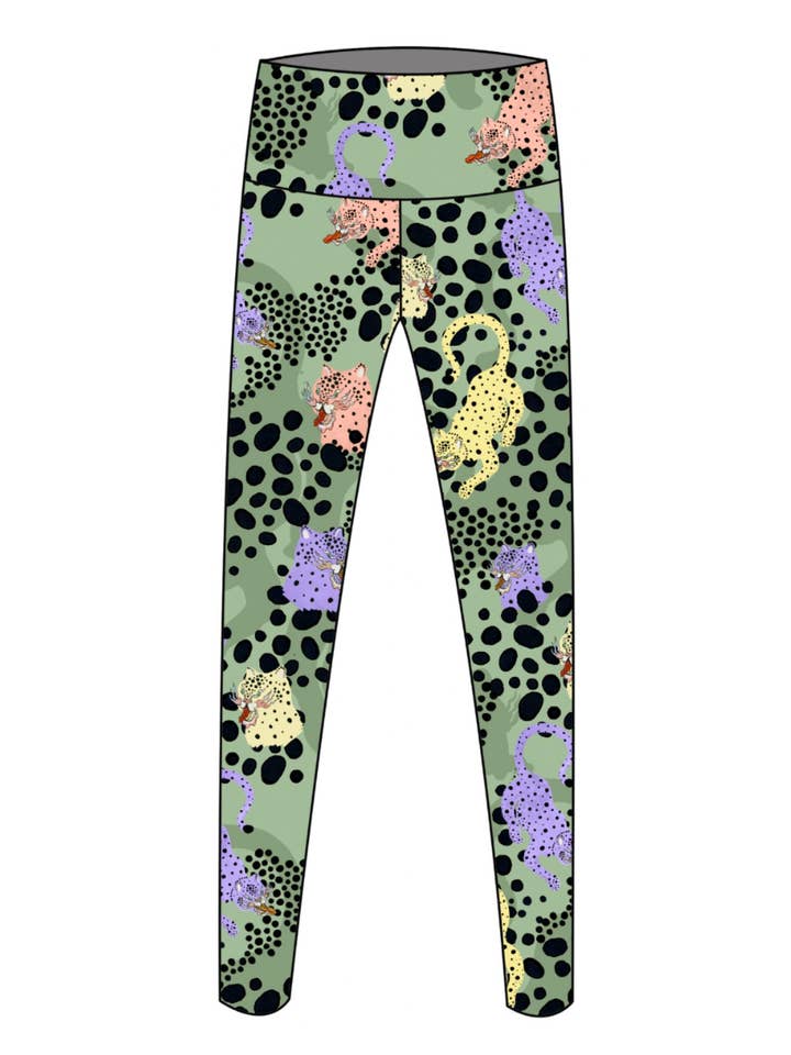 Pitaya Yoga - Wholesale Athletic/Lounge Leggings - Women's - MS CHEE YOGA LEGGINGS - ATHLEISURE - BAMBOO & COTTON - CHEETAH PRINT7