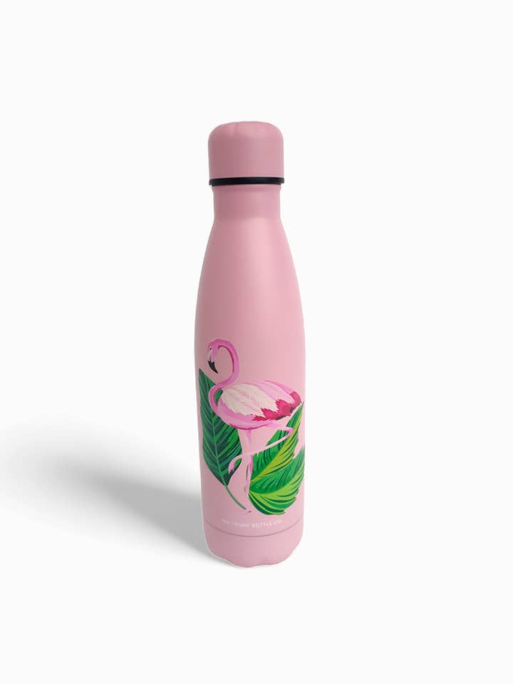 Flamingo Water Bottle for wholesale by The Trunk Bottle Company