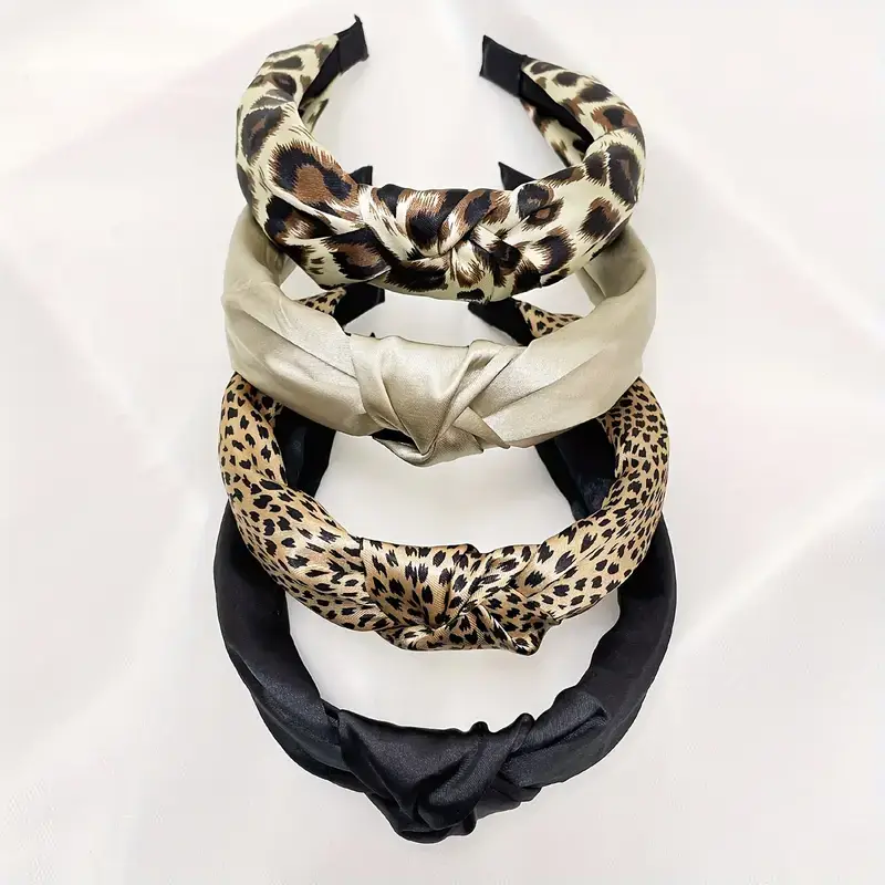 Kids4trendy - Wholesale Fashion Headband - Women's - Headband for women 4 pieces vintage leopard3