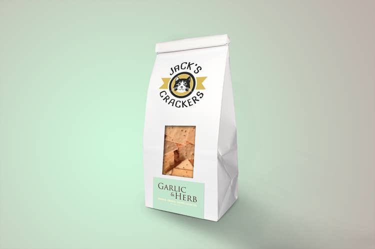 Jack's Crackers, LLC - Vente Biscuit salé - Craquelins à l'ail et aux herbes, sac en vrac