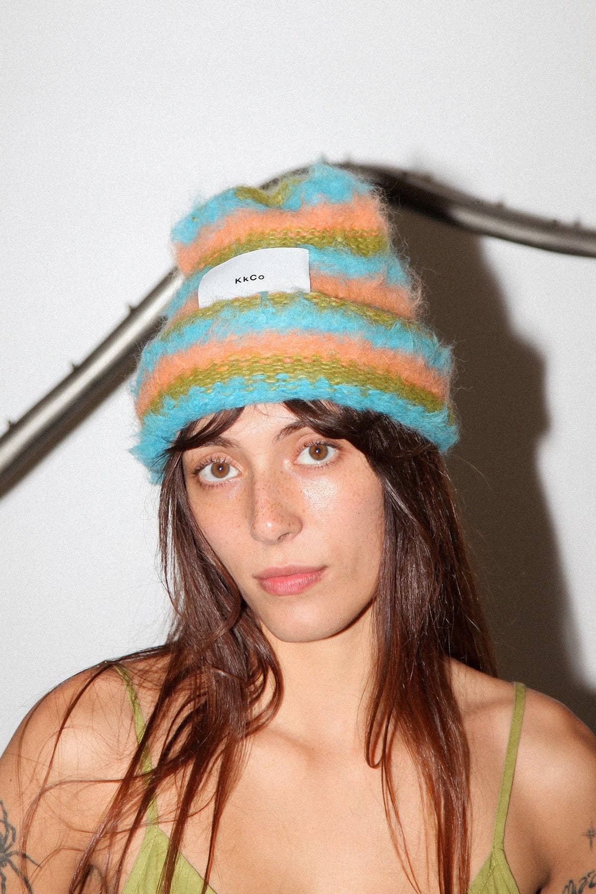 Striped Suri Beanie in Reef for wholesale on Faire2