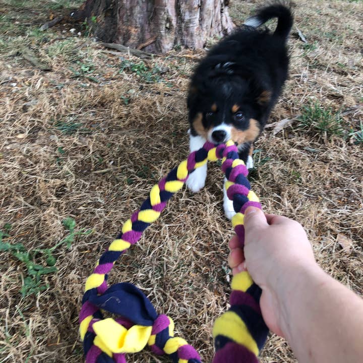 TUGS DE WOUFS EN FOLIE - Wholesale Pet Rope Toy - Dog - Fleece long braid tug for dog2