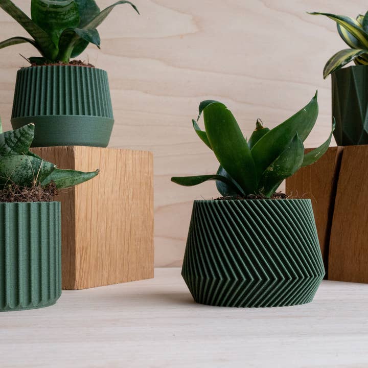 MINIMUM DESIGN - Wholesale Plant Pot - Set of 4 green plant pots – Oslo Origami Kobe Stockholm1
