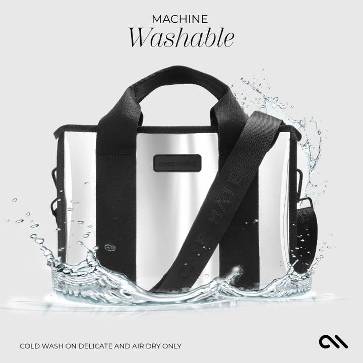 Case-Mate - Wholesale Tote Bag - Women's - Case-Mate Silver Chrome Mini Zip Tote Bag7