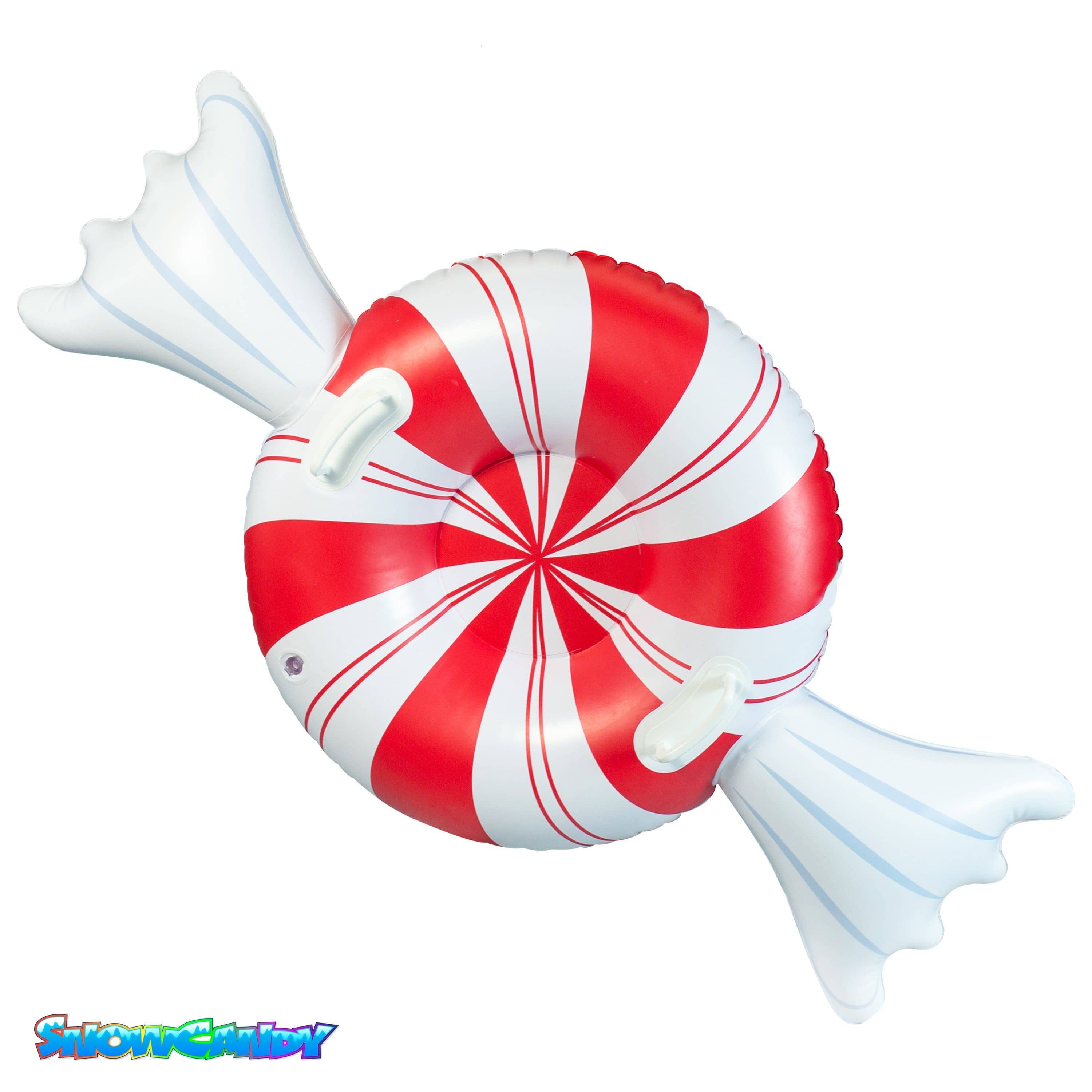 PoolCandy - Wholesale Inflatables - Peppermint Candy Snow Sled 42 inch SnowCandy6