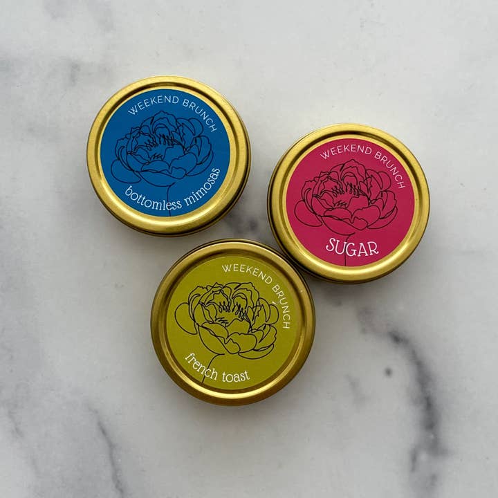 Vela de viaje de etiqueta privada Weekend Brunch para venta al por mayor de IndieTonic