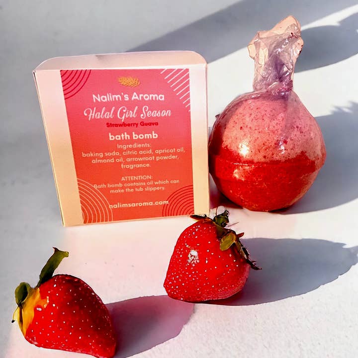 Nalim's Aroma – wholesale Bath bomb/fizz – Halal Girl Season (Strawberry Guava) Bath bomb