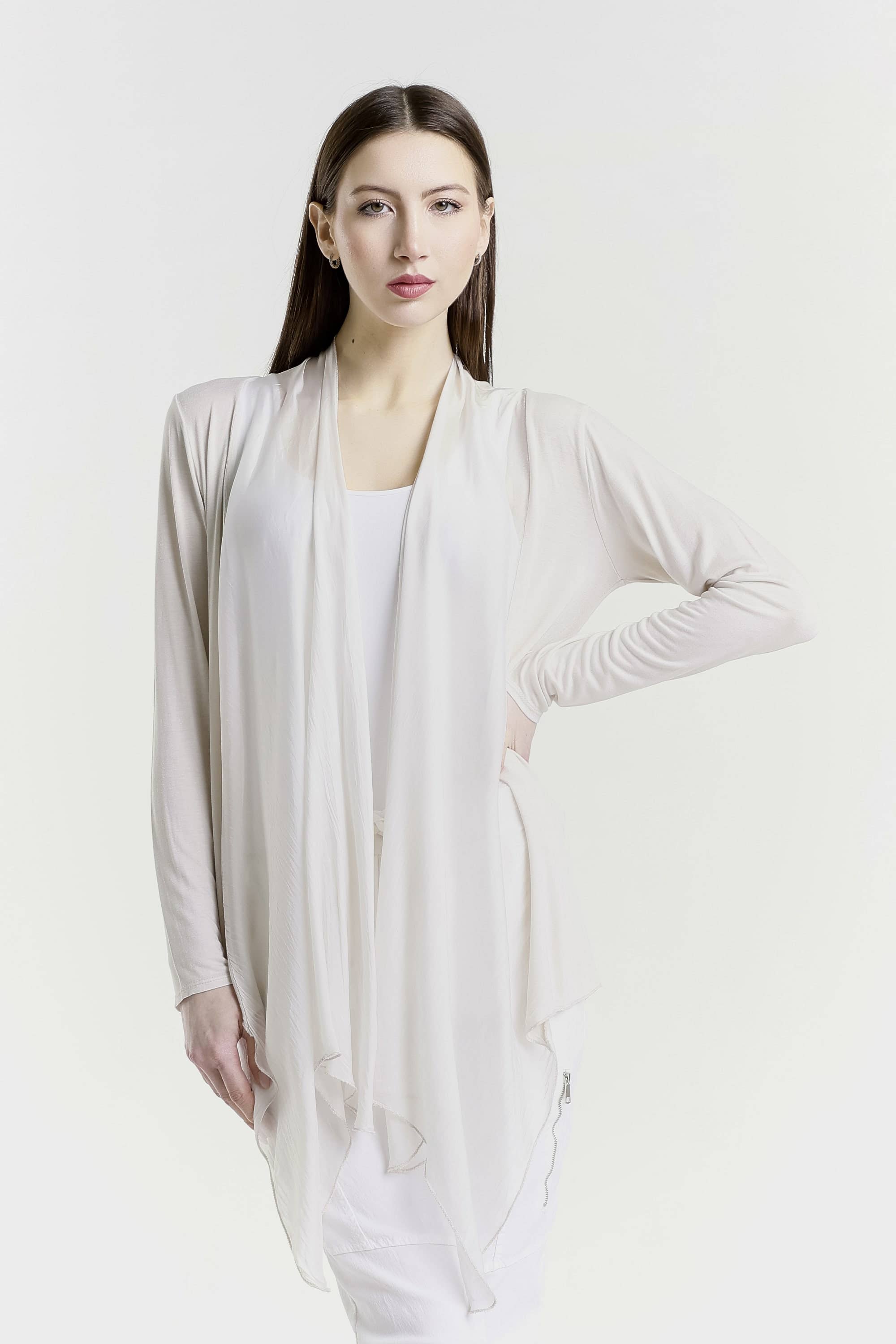 TINA Stephens Italy/Tees By Tina – wholesale Kofta - Dam – Carla Open Cardi w/Silk Trim (CLS201)37