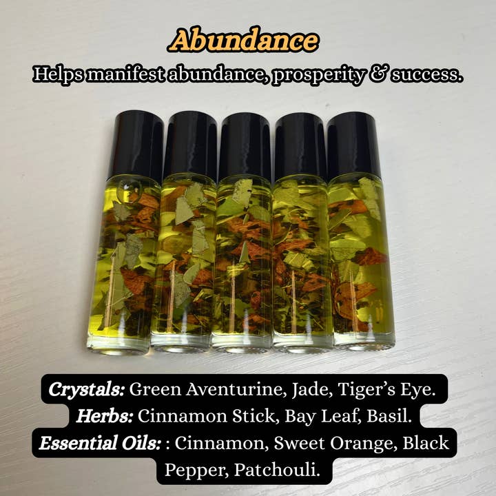 Mystic Showers – Großhandel Aromaöl-Roll-on – Kristall-Infundierte ätherische Öl-Roll-ons | Fertig zum Etikettieren4