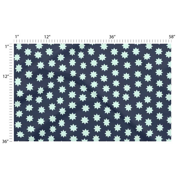 Giant stars - midnight blue | pale blue star print for wholesale by Lexie Rose