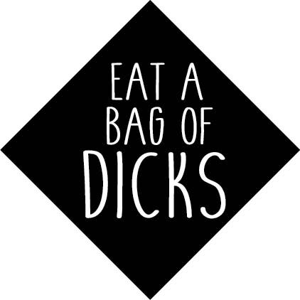 BTM557 Bag of Dicks Diamond Button for wholesale by Kalan