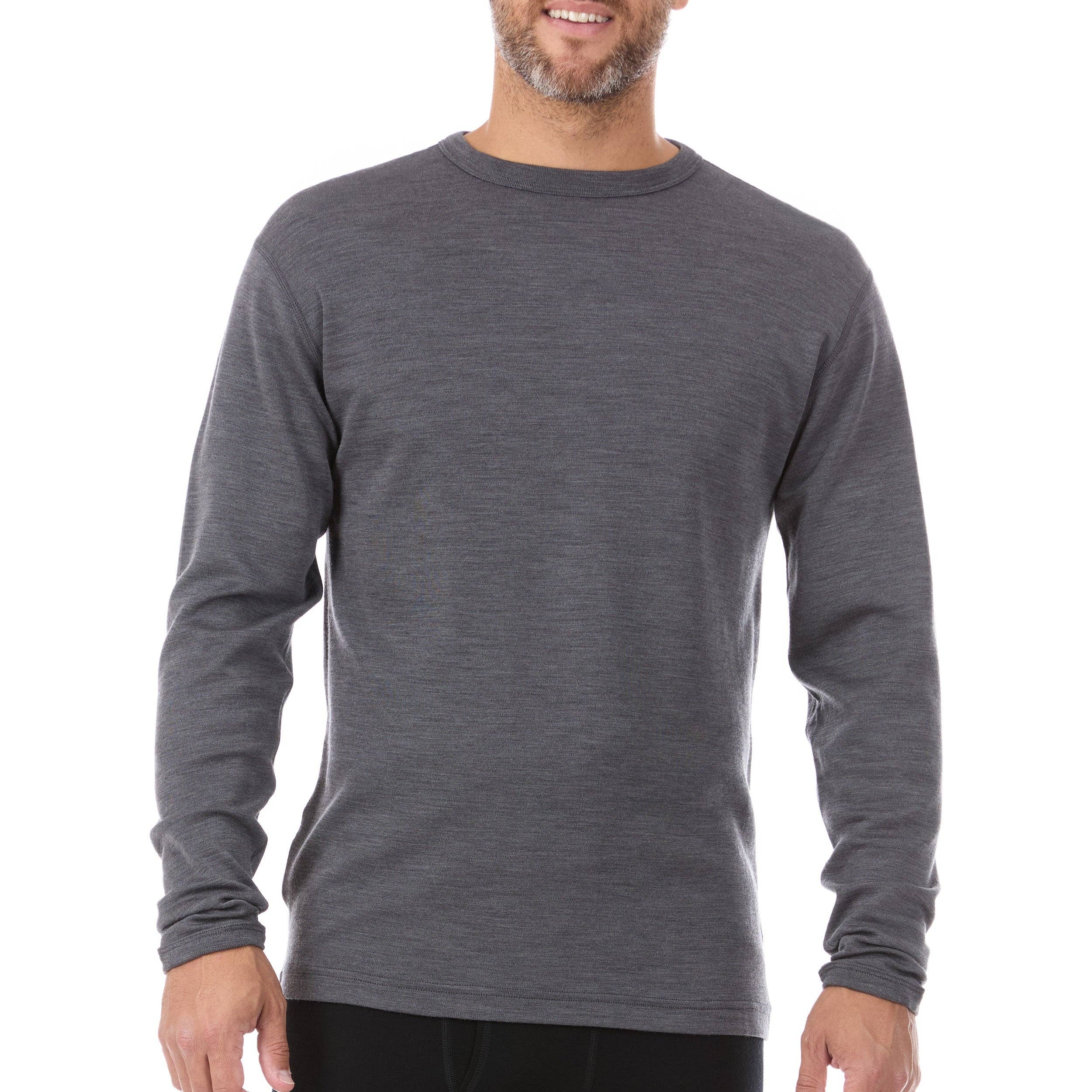 Runners Essentials by Without Limits - Wholesale T-Shirt - Men's - Midweight - Chocorua Men's Crew 100% Merino Wool36