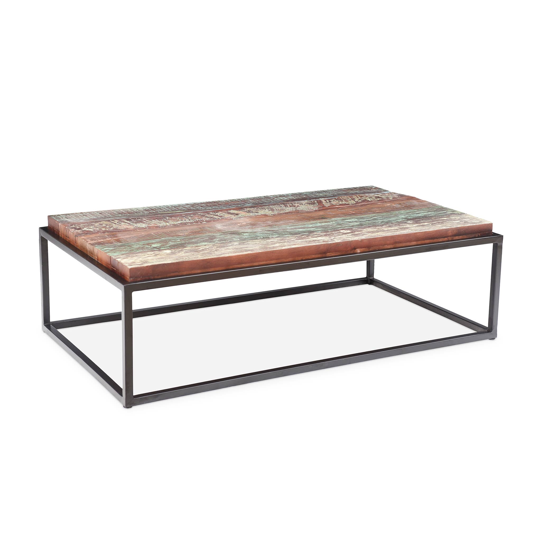Timbergirl - Wholesale Coffee Table - Asam Coffee Table With Solid Reclaimed Wood Top3