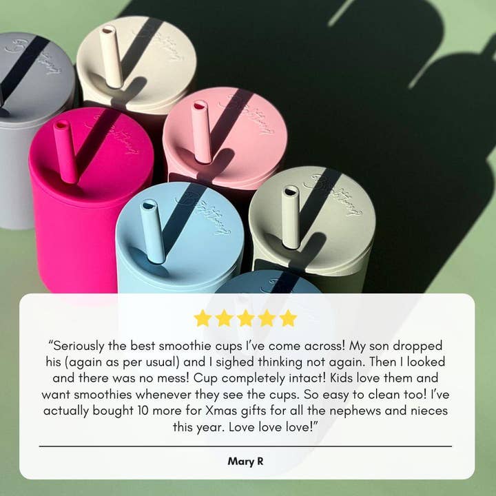 Brightberry - Wholesale Drinking Glass/Cup - Kids & Baby - Kids Smoothie Cup with Straw & Secure Lid1