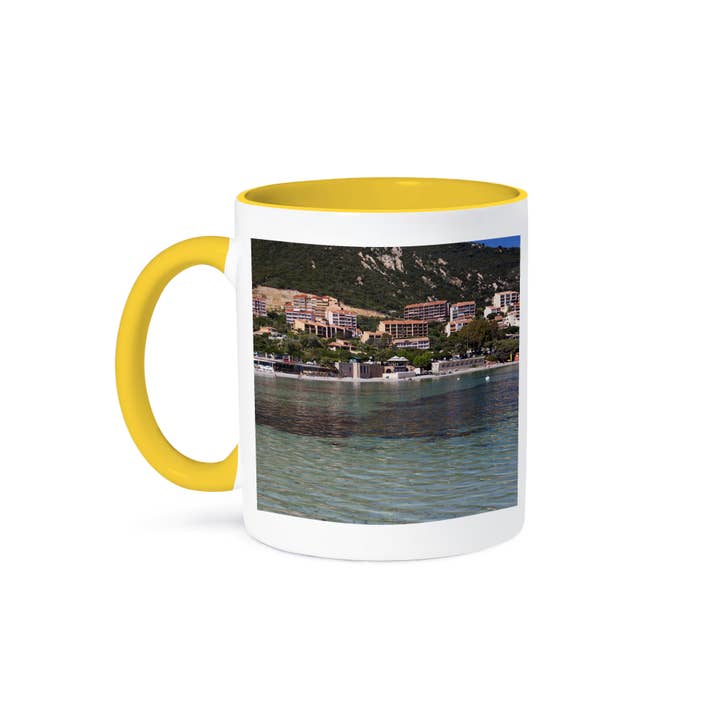 3dRose - Wholesale Coffee Mug - 3dRose, France, Corsica, Ajaccio, Scudo, town beach - EU09 WBI3682 - Walter Bibikow, Mug