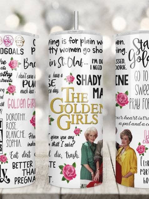 Golden Girls insulated tumblers for wholesale by Boss Design Co Boutique