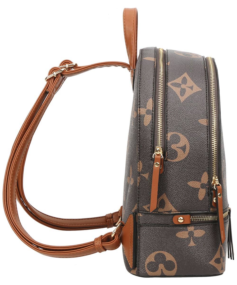 M&M HANDBAGS, LLC. - Wholesale Backpack - Women's - 



2in1 Print Zipper Backpack With wallet Set DH-7285-W 2