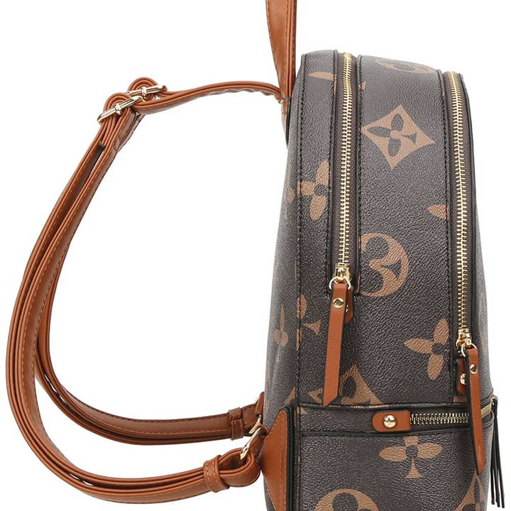 M&M HANDBAGS, LLC. - Wholesale Backpack - Women's -
2in1 Print Zipper Backpack With wallet Set DH-7285-W 2