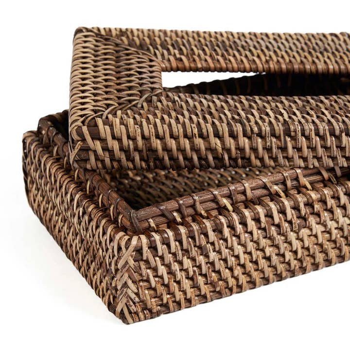 Bazar Bizar Living - Wholesale Tissue Box - The Rattan Classic Tissue Box - Natural Brown5