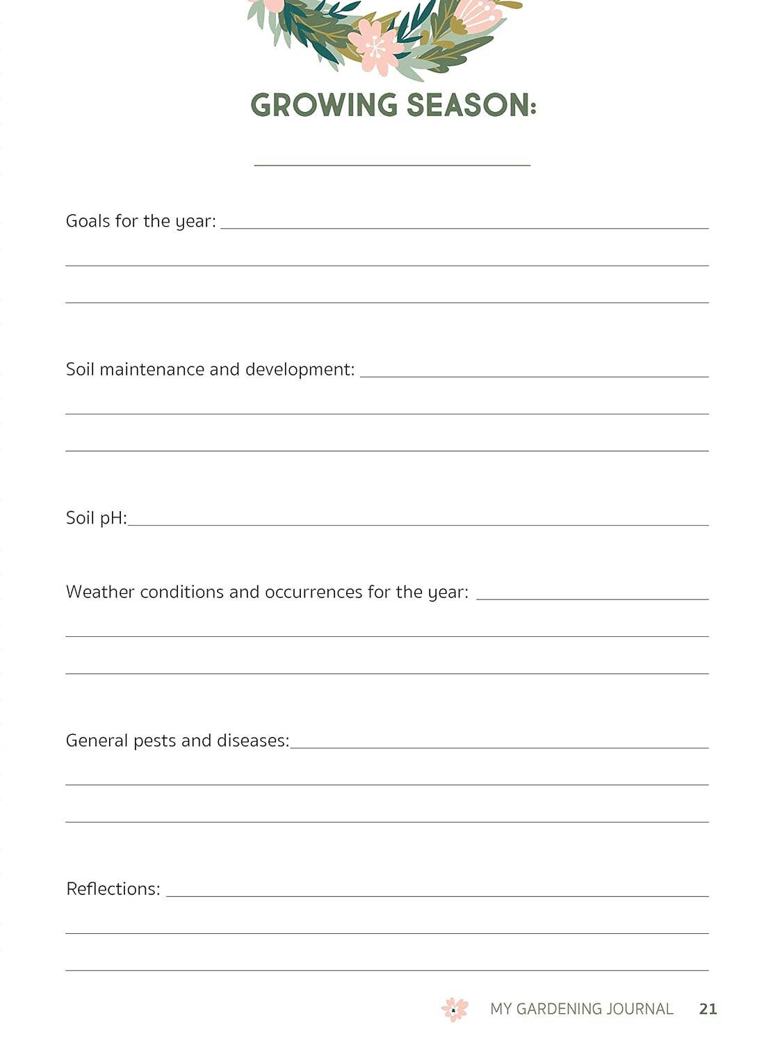 Fox Chapel Publishing - Wholesale Journal/Diary - My Gardening Journal2