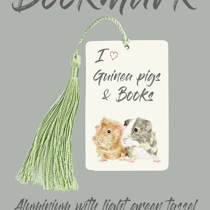 Guinea Pigs, Topsy & Turvy, Aluminium Bookmark for wholesale by Field and Fur Gifts