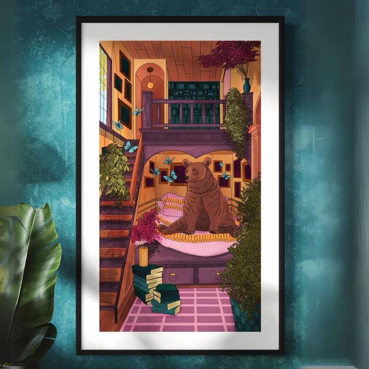 Impression artistique La grotte de l'ours | 6,5 x 11 pour la vente par TYA Creatives