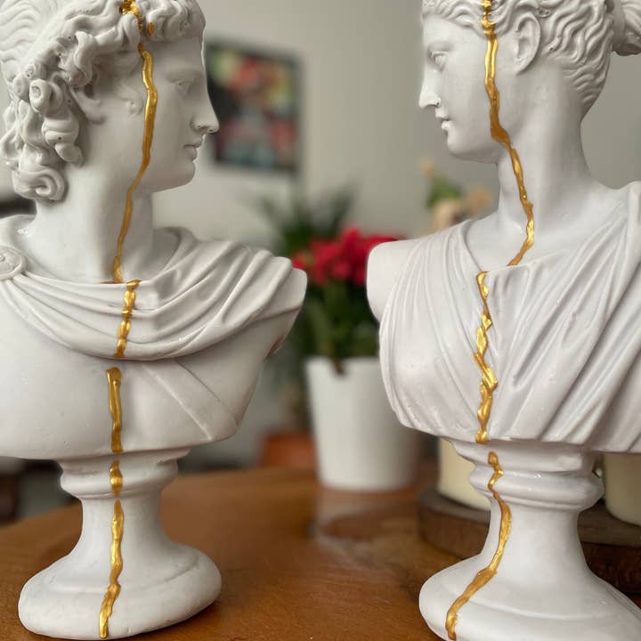 RomaArtSculptures – wholesale Skulptur – Stora Artemis och Apollo statyer skulpturer