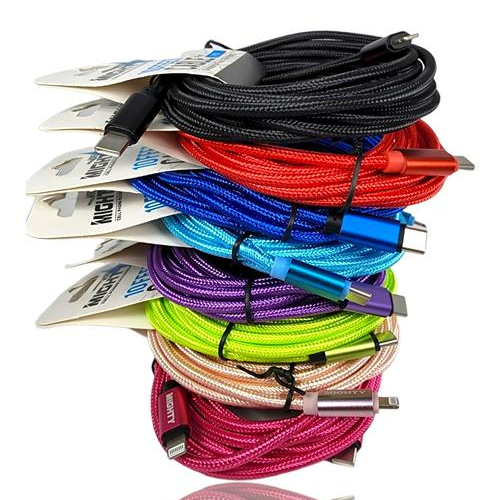 Mighty Wireless - Wholesale Charging Cable - Solid PD Fabric Cable 10FT Wholesale0