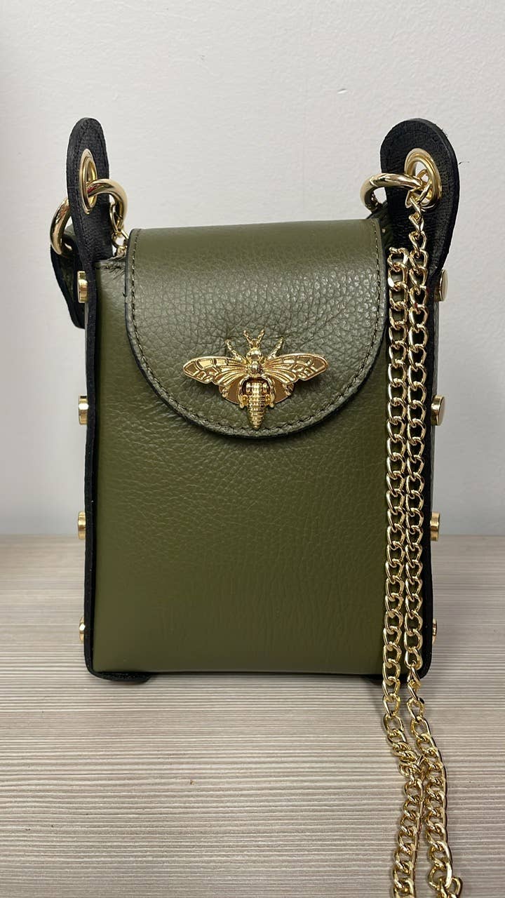 JIJOU CAPRI – bolsa tiracolo - Mulher por atacado – Capela de Abelha Couro Celular Mala Cruzada JIJOU CAPRI3