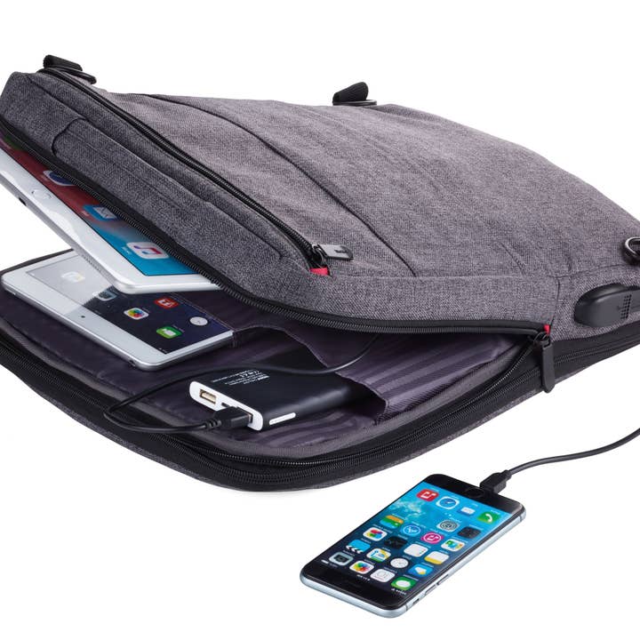 Troika, Duke Baron & Paperthinks by Brand Node, Inc. - Wholesale Backpack - Men's - Troika Smart Slim Profile Laptop and Tech Organizer Backpack